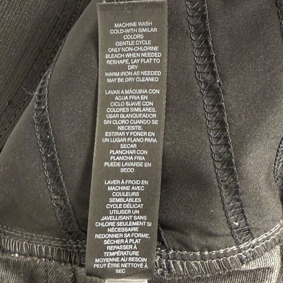 Chicos So Slimming Peyton Pants Womens Sz 0.5 (6) Dark Gray Ponte Knit Tapered - Picture 10 of 11